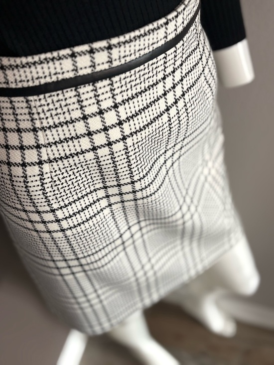White House Black Market Dresses & Skirts - White House Black Market Black and White Plaid Mini Skirt